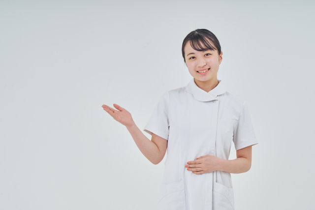 説明するスタッフ